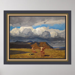 Póster "Hombres y Montañas" 1909 Rockwell Kent