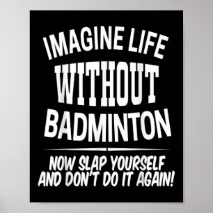 Póster Hombres Y Mujeres De Badminton Niños Jugadores De 