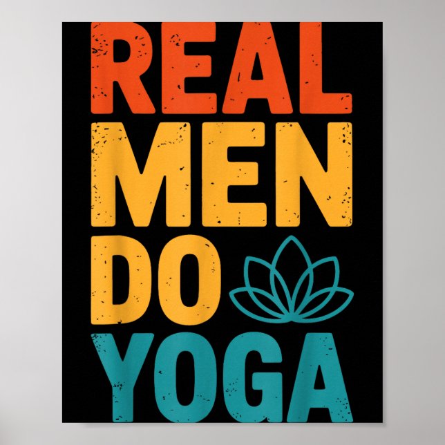 Póster Hombres Yoga Real (Frente)