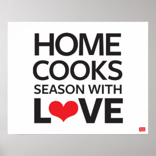 Póster Home Cooks Season With Love