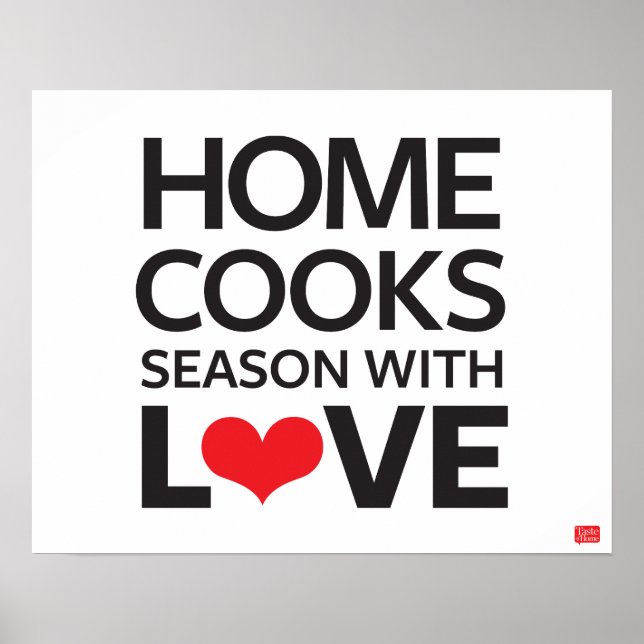 Póster Home Cooks Season With Love (Frente)