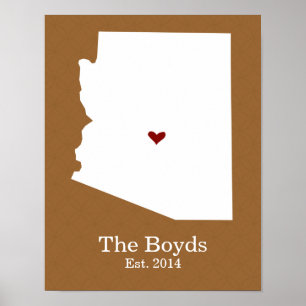 Póster Home is Where Your Heart Is - Arizona