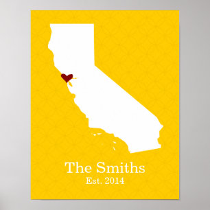 Póster Home is Where Your Heart Is - California