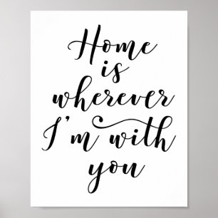 Póster Home Is Wherever I'm With You Poster