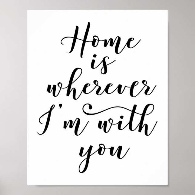 Póster Home Is Wherever I'm With You Poster (Frente)