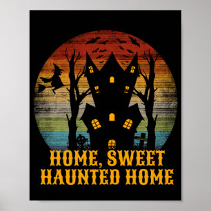 Póster HOME SWEET HAUNTED HOME funny halloween
