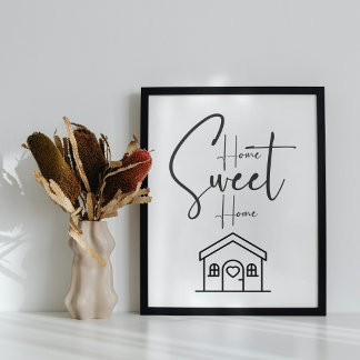 Póster Home Sweet Home Typografie Poster 