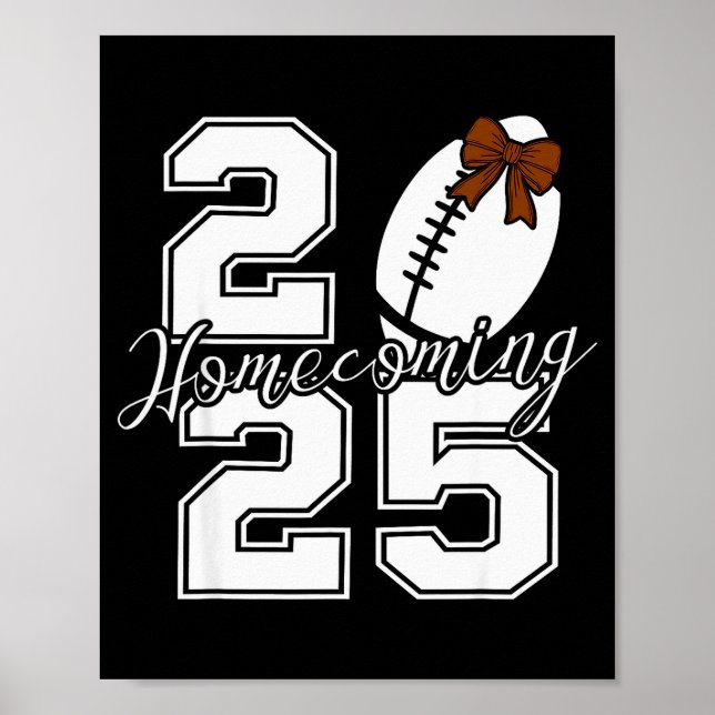 Póster Homecoming Hoco 2025 School Team Spirit Reunion Fo (Frente)