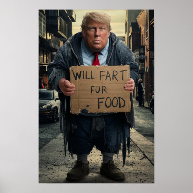 Póster Homeless Trump Poster (Frente)