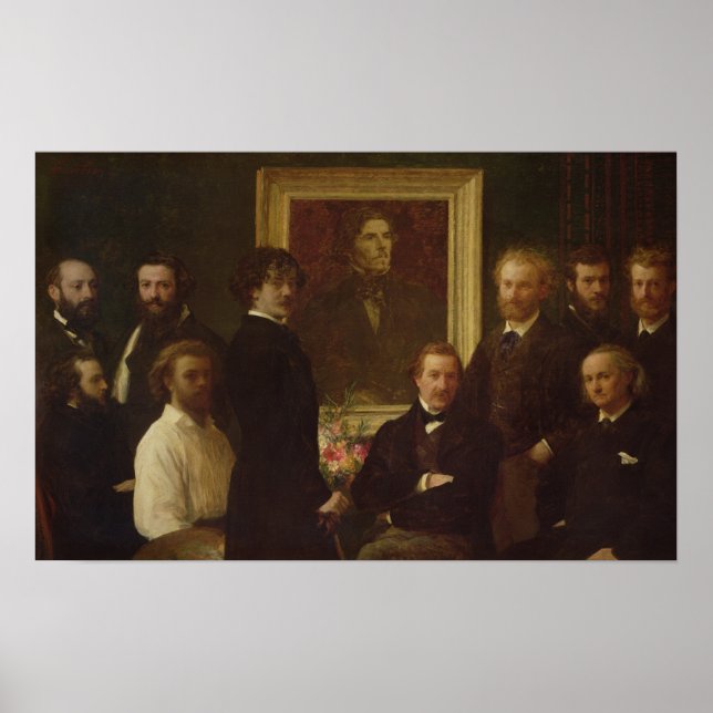 Póster Homenaje a Delacroix, 1864 (Frente)