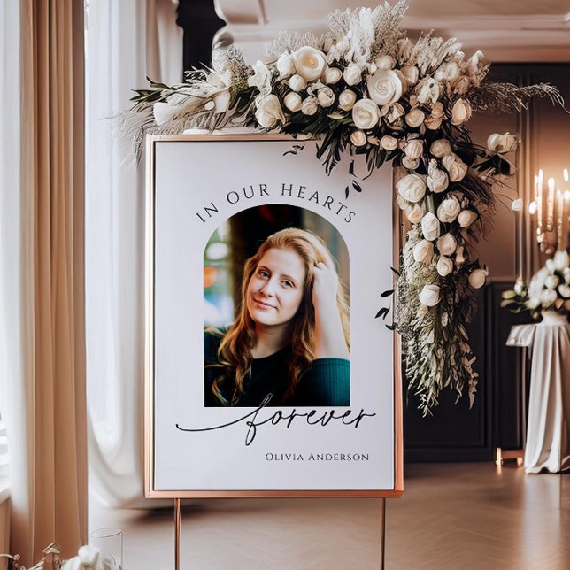 Póster Homenaje a memoria o funeral en nuestros corazones (Subido por el creador)