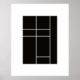 Póster Homenaje a Mondrian 1.2
