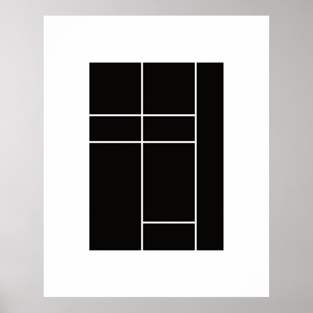Póster Homenaje a Mondrian 1.2 (Frente)