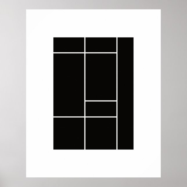 Póster Homenaje a Mondrian 1.3 (Frente)