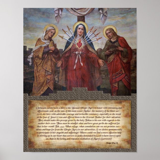 Póster Homenaje a Nuestra Señora de los Dolores. (Frente)