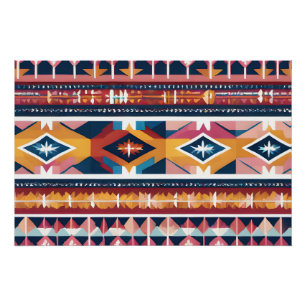 Póster Homenaje abstracto nativo americano 18