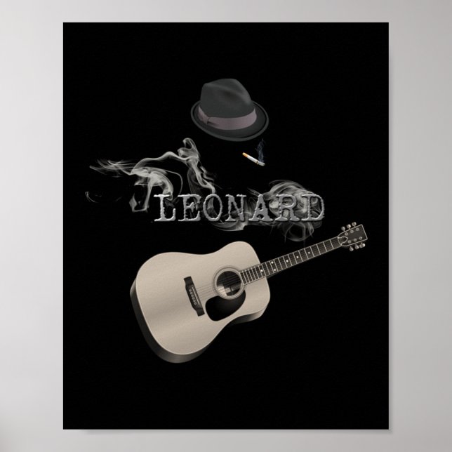 Póster Homenaje al cigarrillo Leonard (Frente)