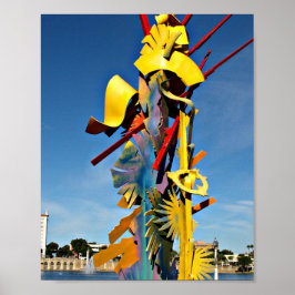 Póster Homenaje al Estatuto de Voluntariado sobre un