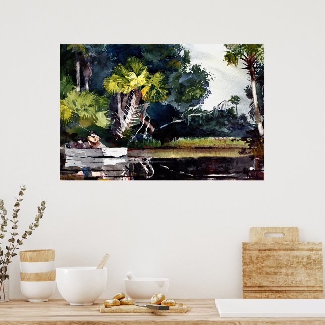 Póster Homer - Homosassa Jungle, (Cocina)