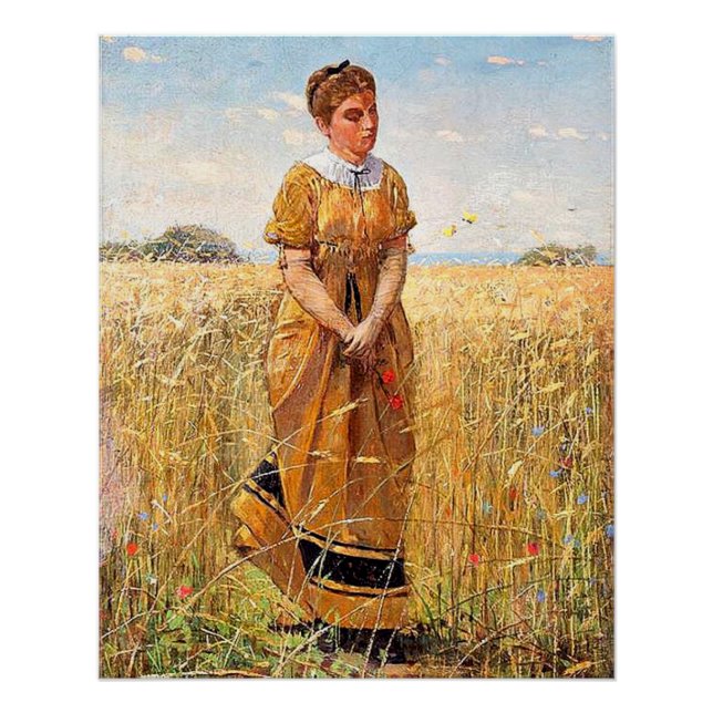 Póster Homero - Viendo a través del centeno (Anverso)