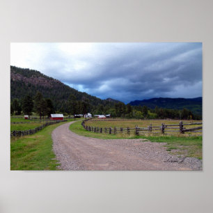 Póster Homestead en Colorado USA Canvas Print