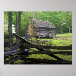 Póster Homestead En Una Mañana Polvorienta