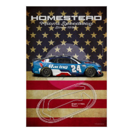 Póster Homestead Miami Speedway