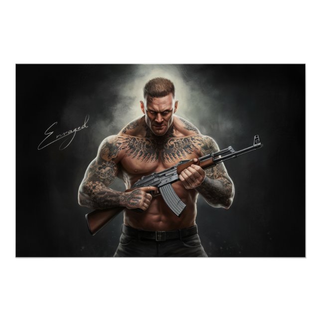 Poster Homme Enraged (Anverso)