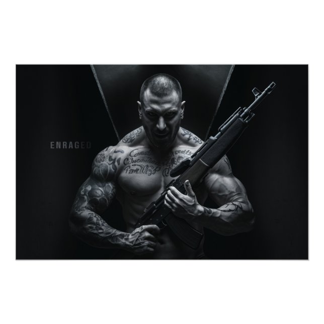 Poster Homme Enraged 03 (Anverso)
