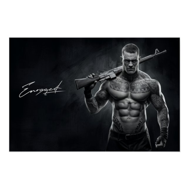 Poster Homme Enraged 04 (Anverso)