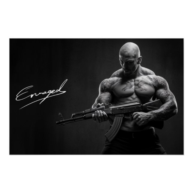 Poster Homme Enraged 06 (Anverso)