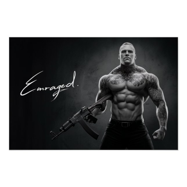 Poster Homme Enraged 07 (Anverso)