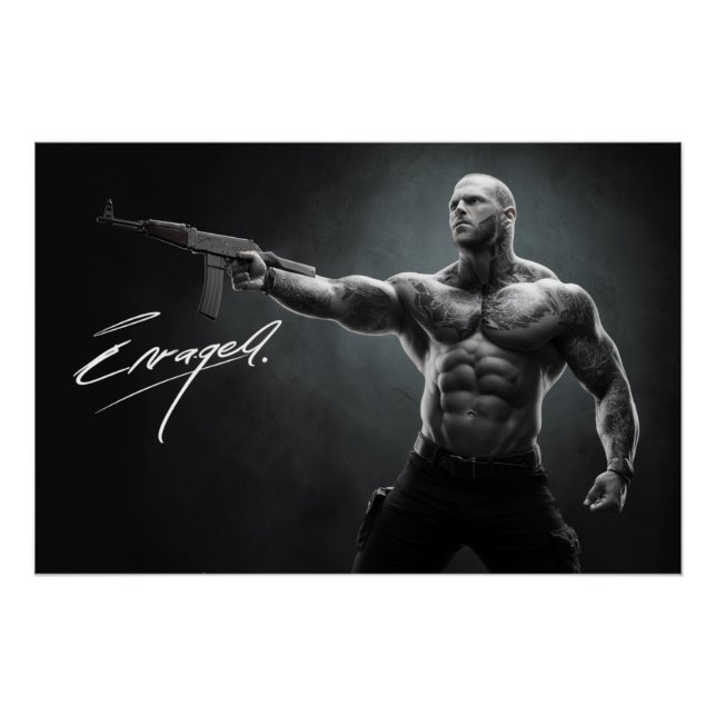 Poster Homme Enraged 09 (Anverso)