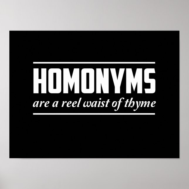 Póster Homónimos (Frente)