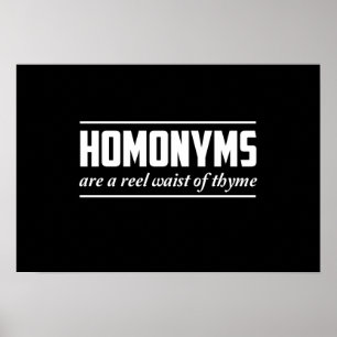 Póster Homónimos