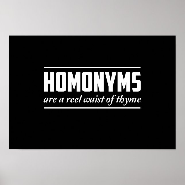 Póster Homónimos (Frente)
