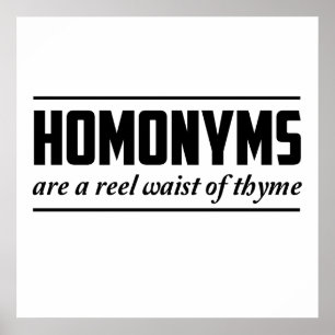 Póster Homónimos