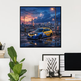 Póster Honda Civic EK9 Turismo