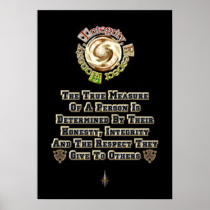 Póster Honestidad Integridad Respeto MXT