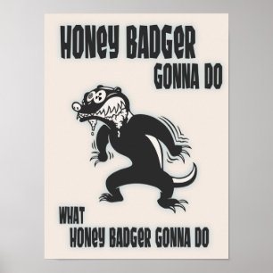 Póster Honey Badger