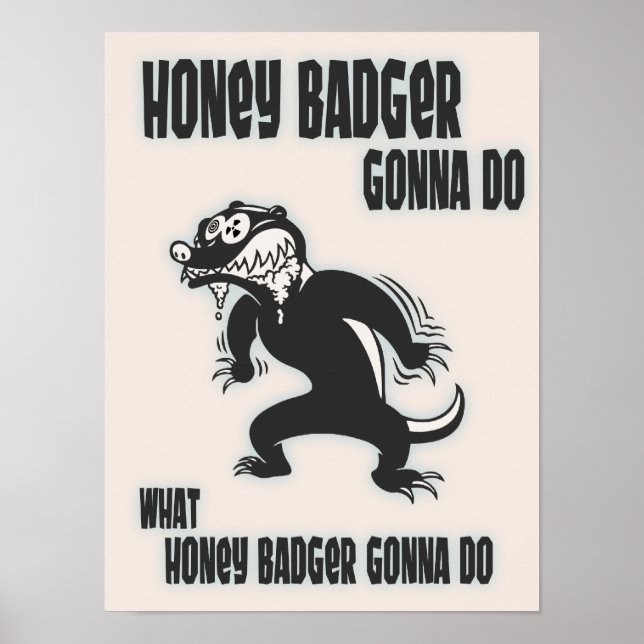 Póster Honey Badger (Frente)