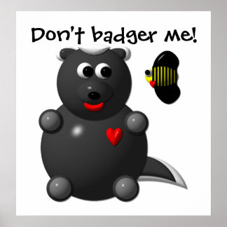 Póster Honey Badger y Honey Bee