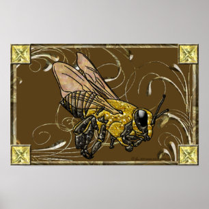 Póster Honey Bee