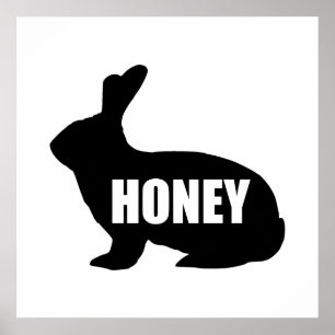 Póster Honey Bunny Cute Funny