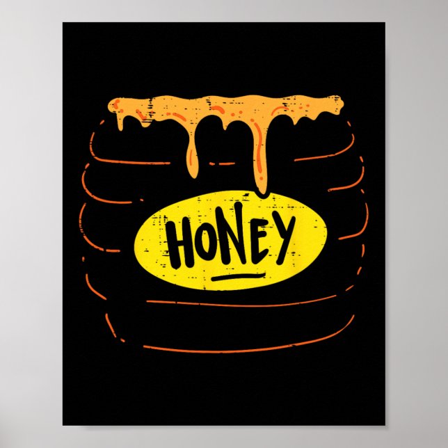 Póster Honey Jar Pot Disstume Divertido Halloween Hallowe (Frente)