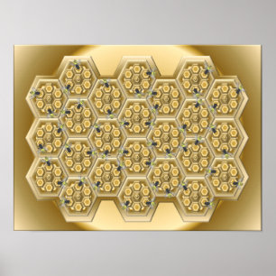 Póster Honeycomb