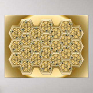 Póster Honeycomb