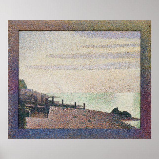 Póster Honfleur nocturno de Georges Seurat (Frente)