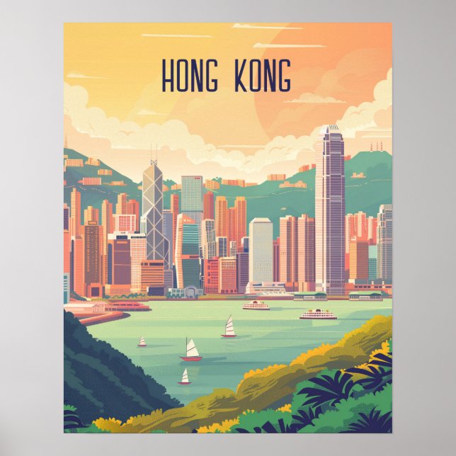 Póster Hong Kong (Frente)