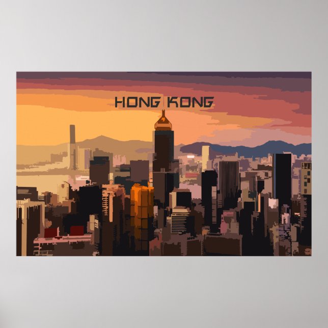 Póster Hong Kong (Frente)